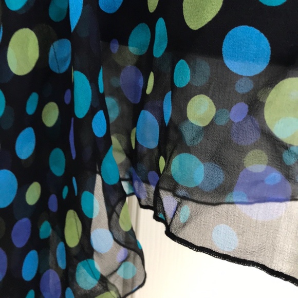 Spenser Jeremy Sheer Silk Top M - Picture 3 of 4